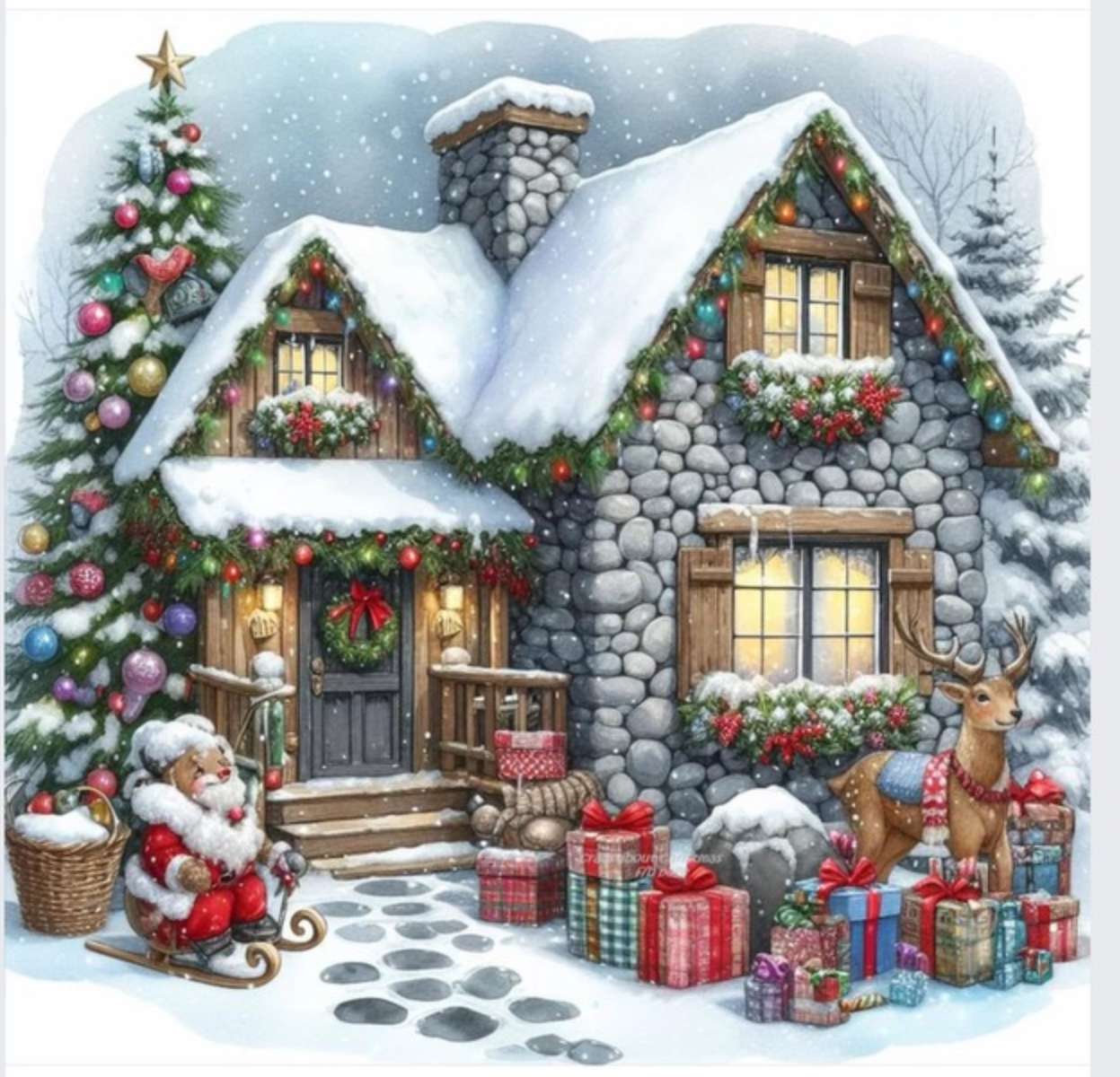 Vigilia di Natale al Borgo puzzle online