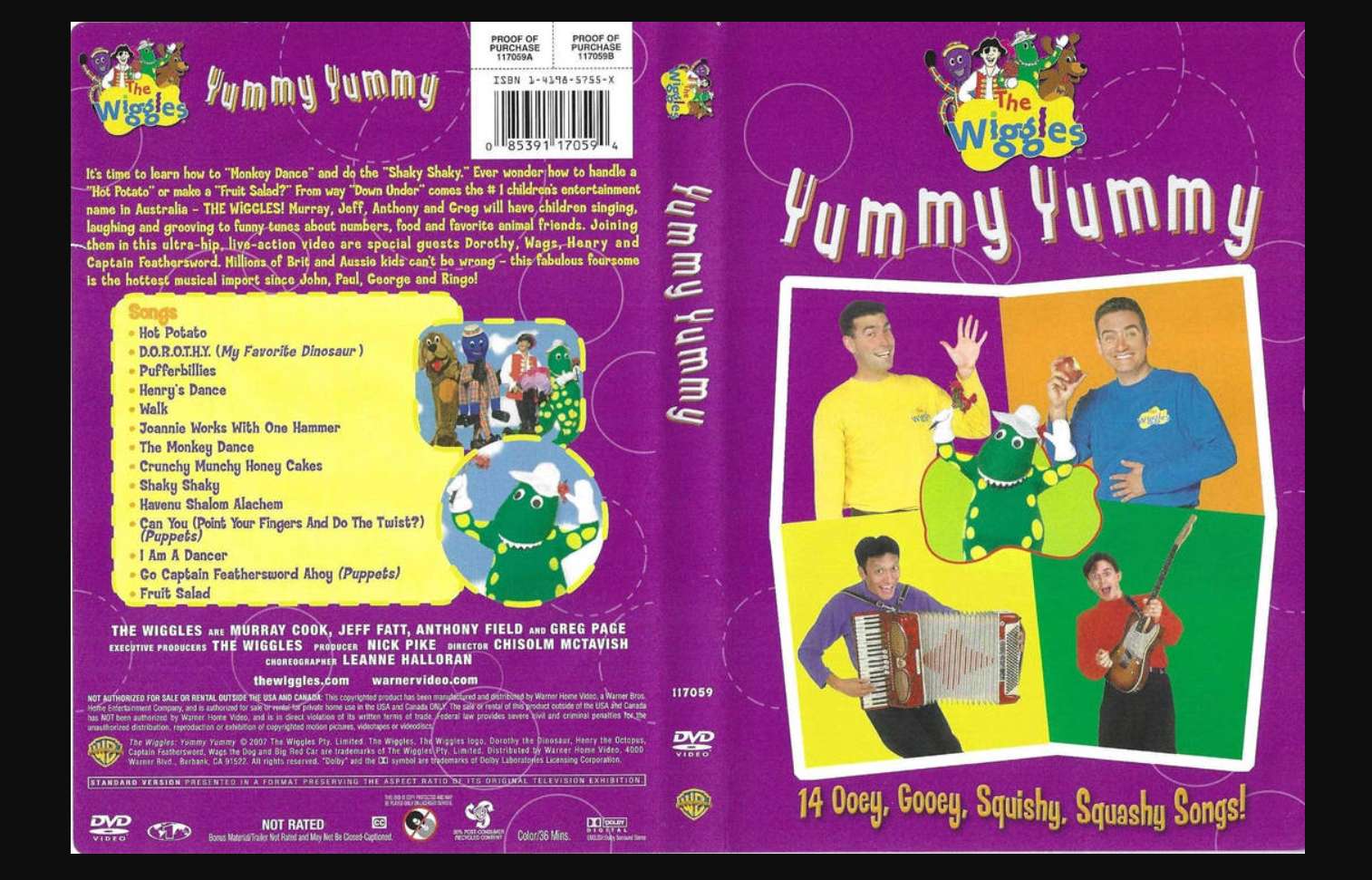 The Wiggles Yummy Yummy DVD Warner Bros - online puzzle