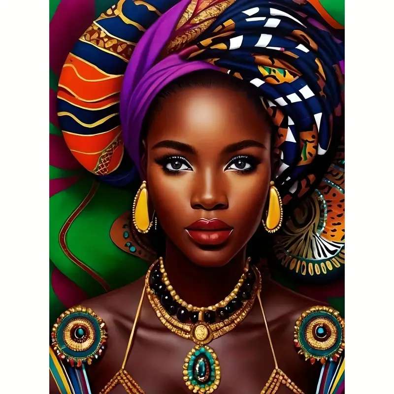 африканска жена онлайн пъзел