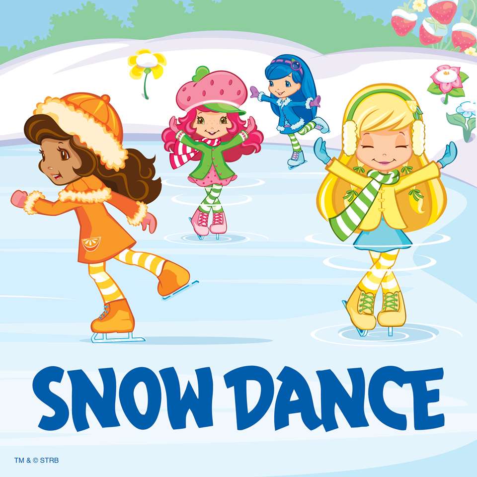 Dansul de zăpadă al echipei Berry | Poza de tort cu capsuni jigsaw puzzle online
