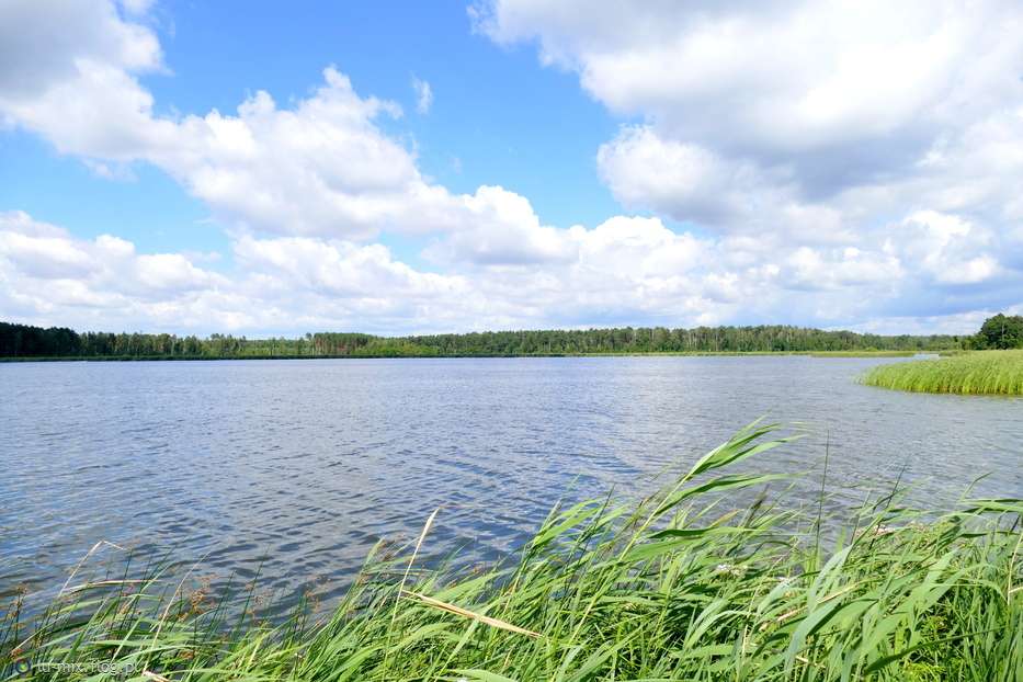 Sjölandskap i Polen pussel på nätet