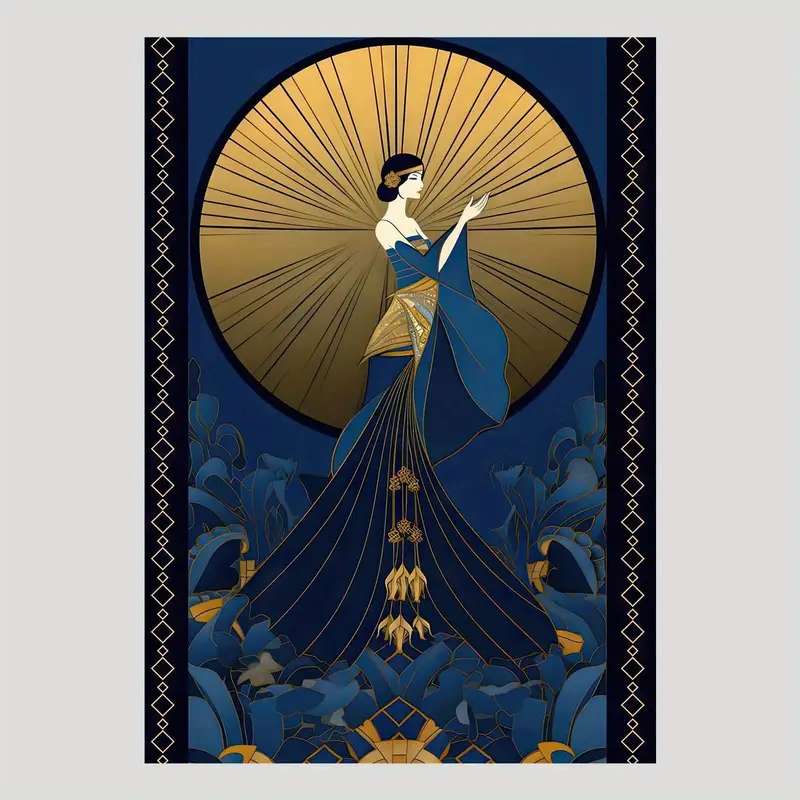 vintage - art deco puzzle online