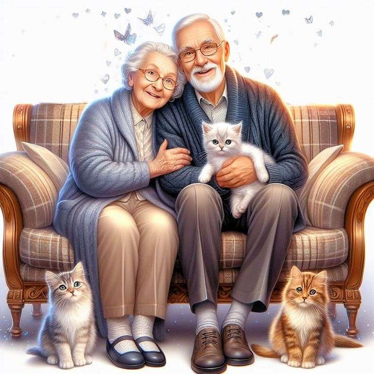 Nonna e papà puzzle online