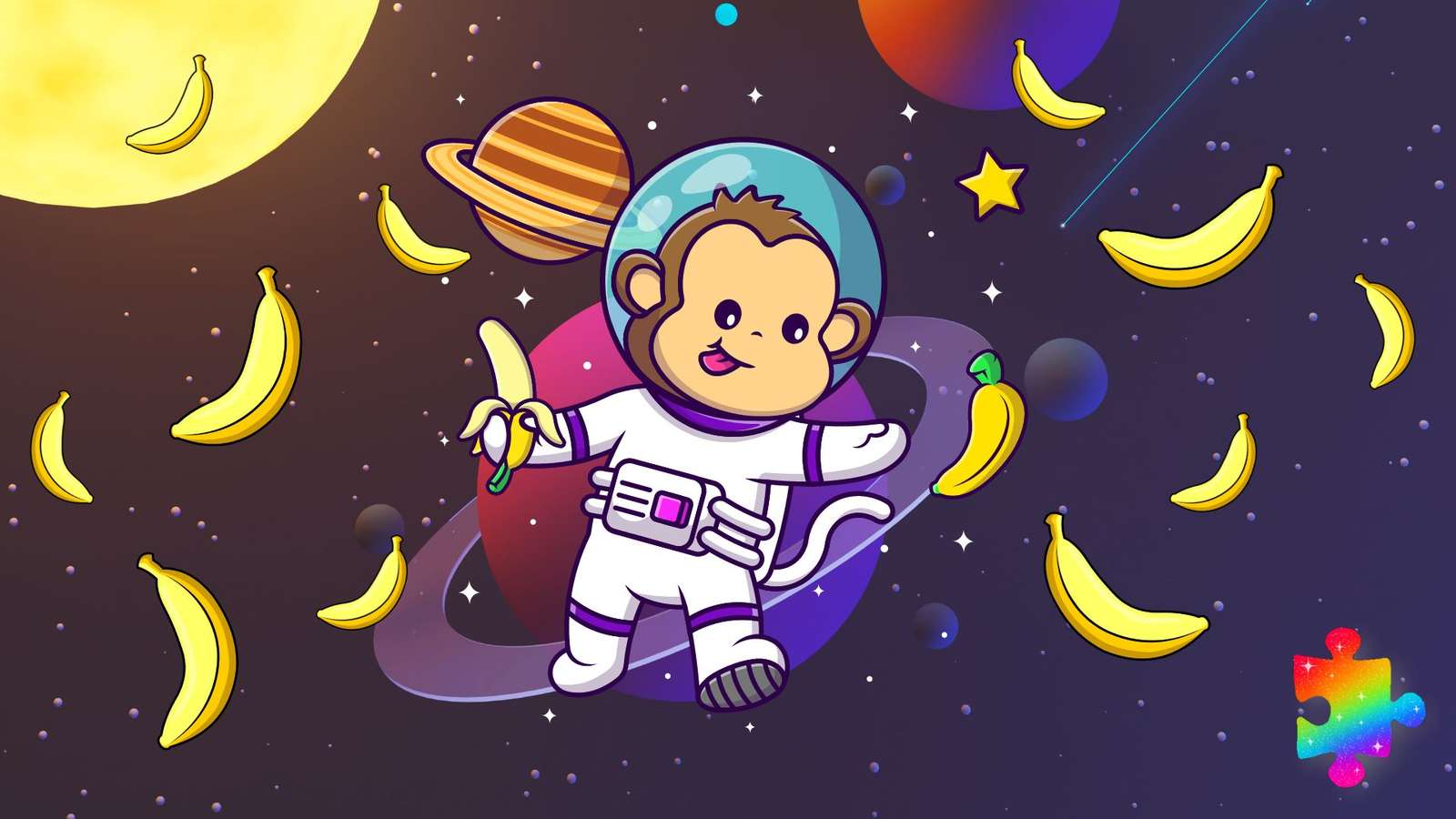 Space Monkey jigsaw puzzle online