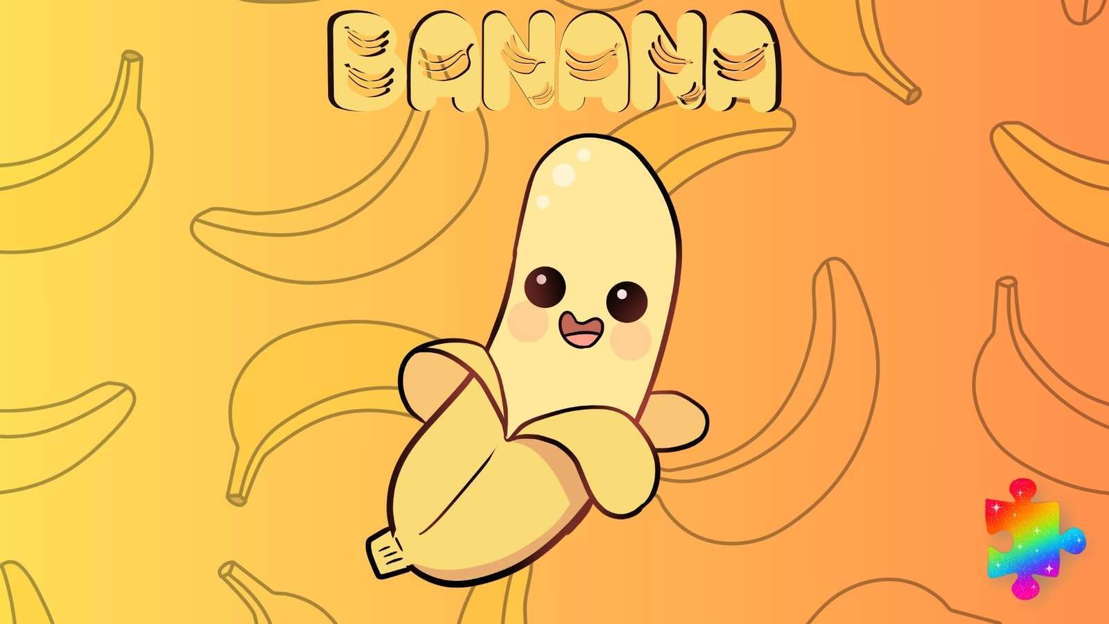 Cute Banana online puzzle