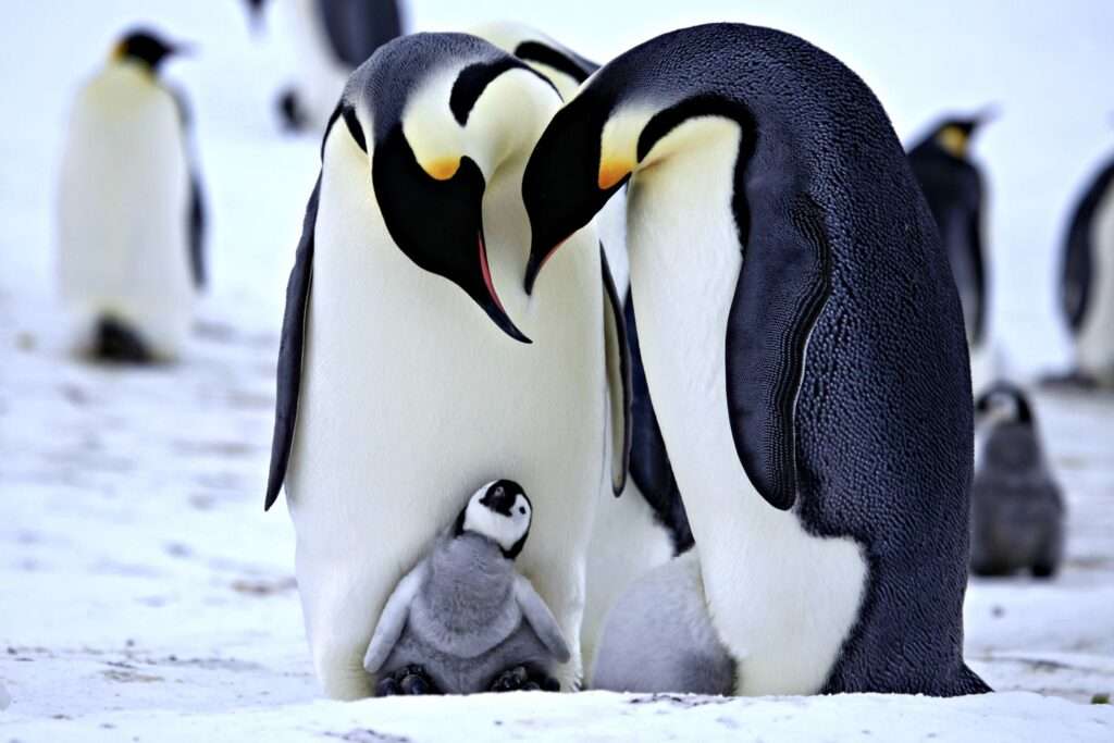 Den kejserliga pingvinen pussel på nätet