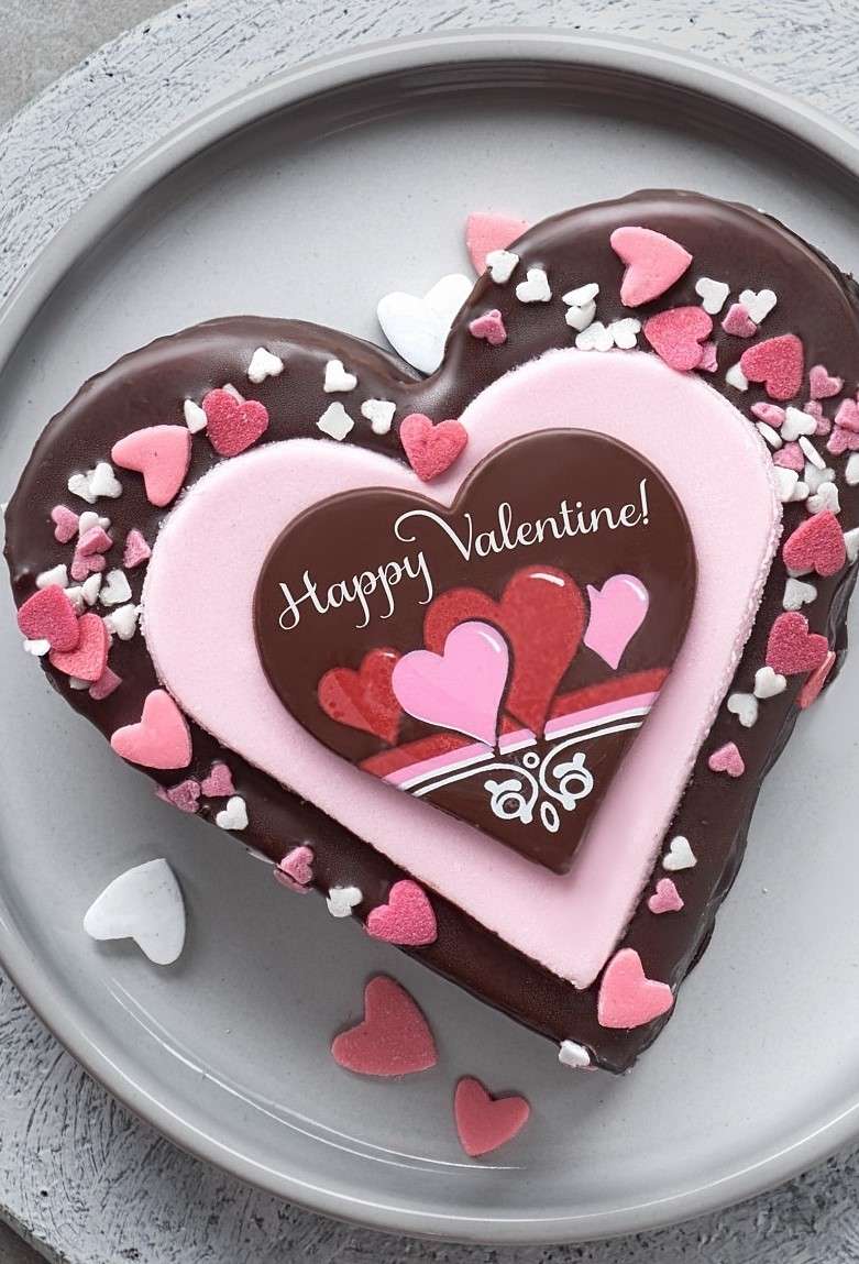 Čokoládové srdce skládačky online