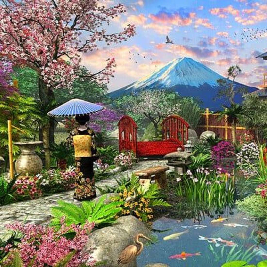 Fuji-hegy - Japán online puzzle