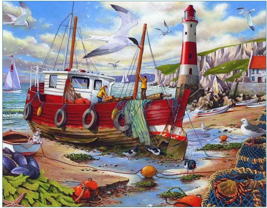 Barca de pescuit jigsaw puzzle online