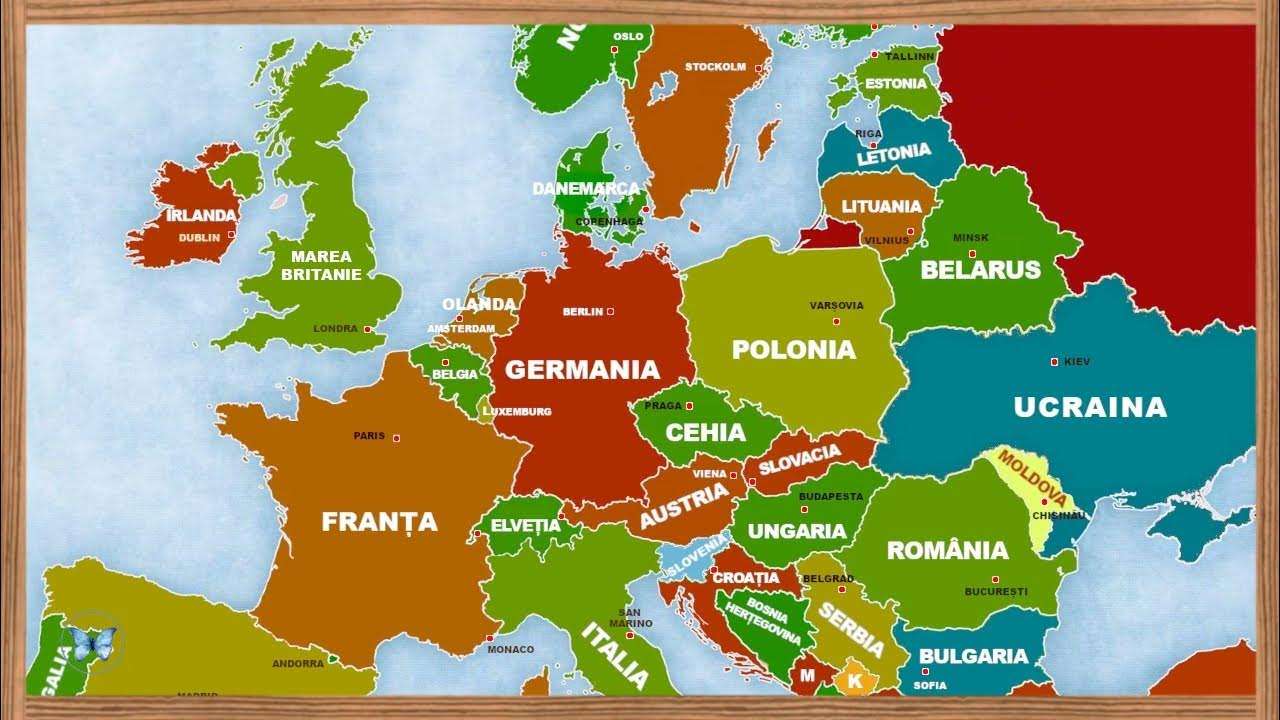 Evropa - puzzle skládačky online