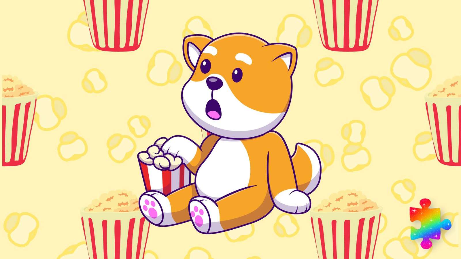 Popcorn-Hund C Online-Puzzle