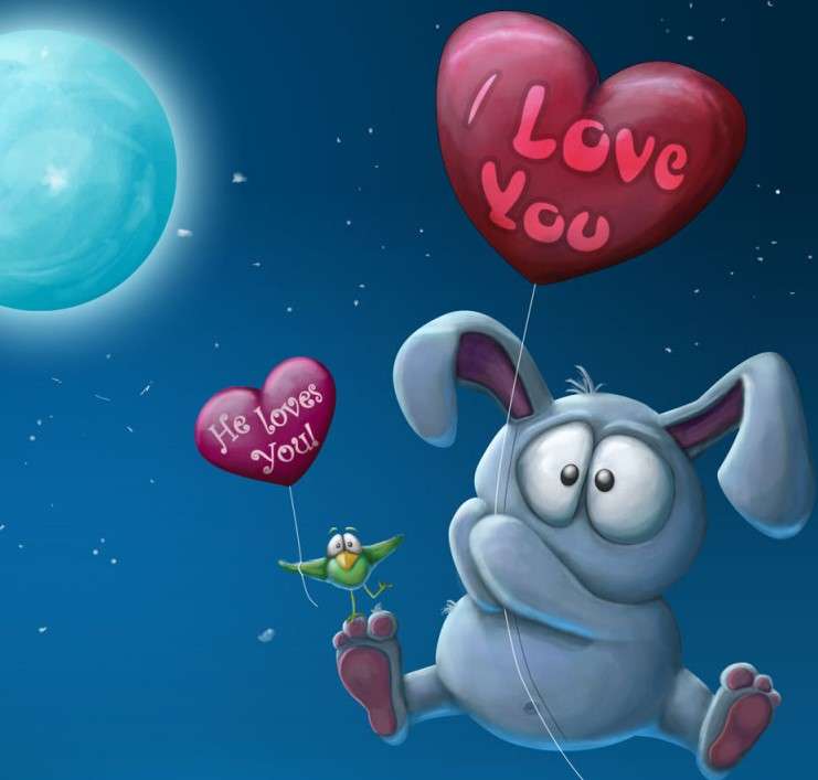 A rabbit in love online puzzle