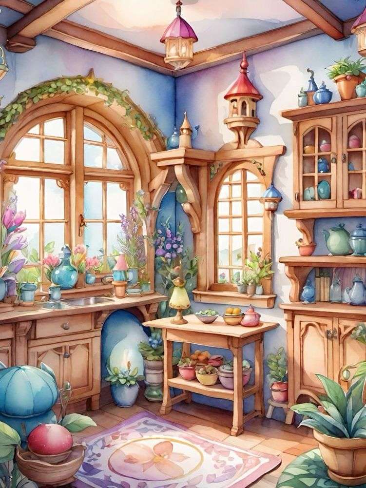 La casa degli elfi puzzle online