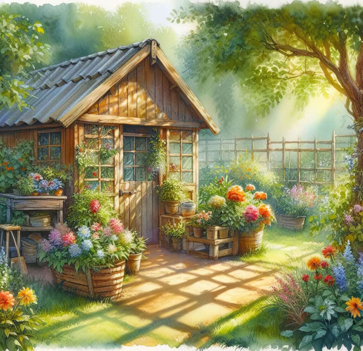Galpão de jardim 1 puzzle online