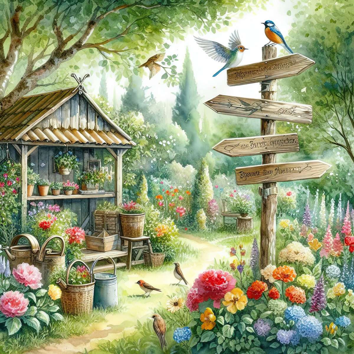 Casetta da giardino 4 puzzle online