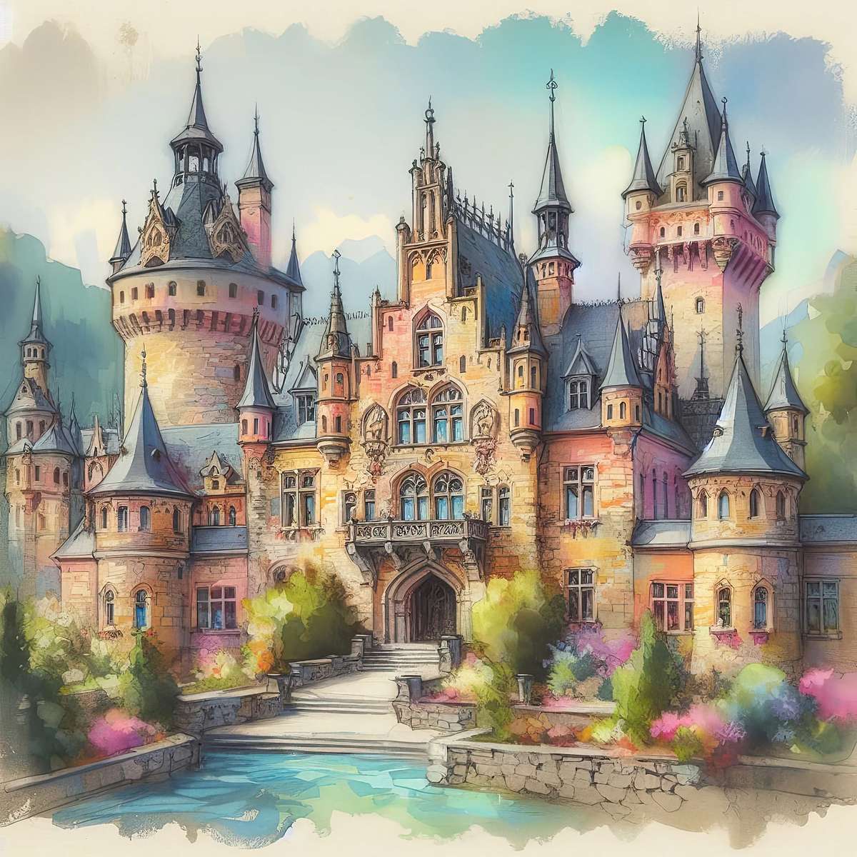 Architettura del castello puzzle online
