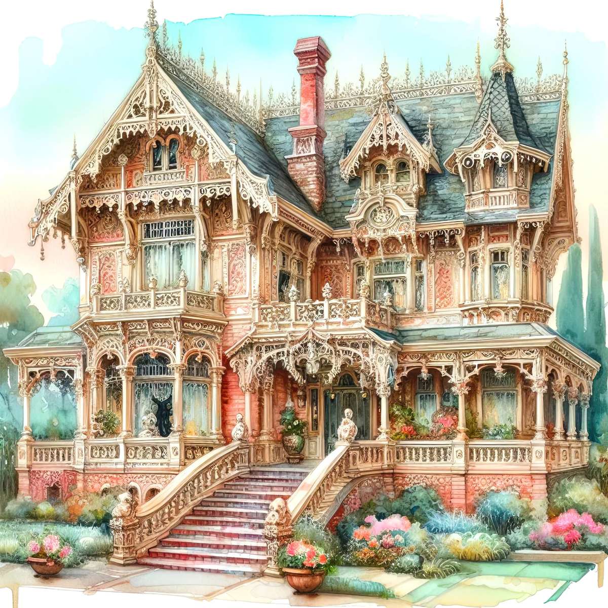 Viktorianisches Herrenhaus Puzzlespiel online