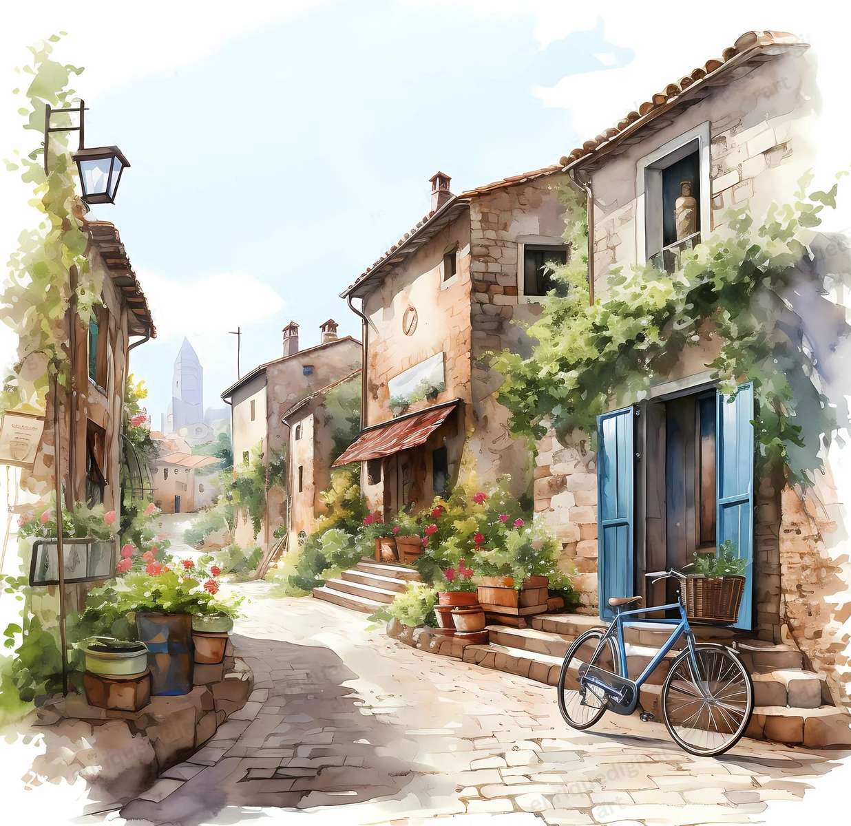 Village italien puzzle en ligne