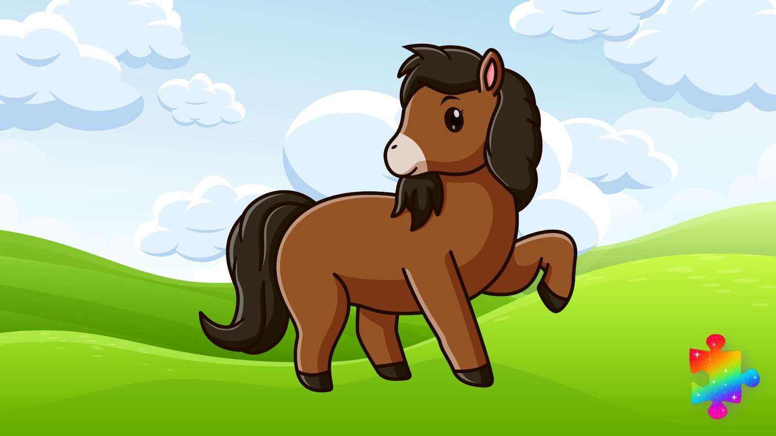Cute Little Horse online puzzle