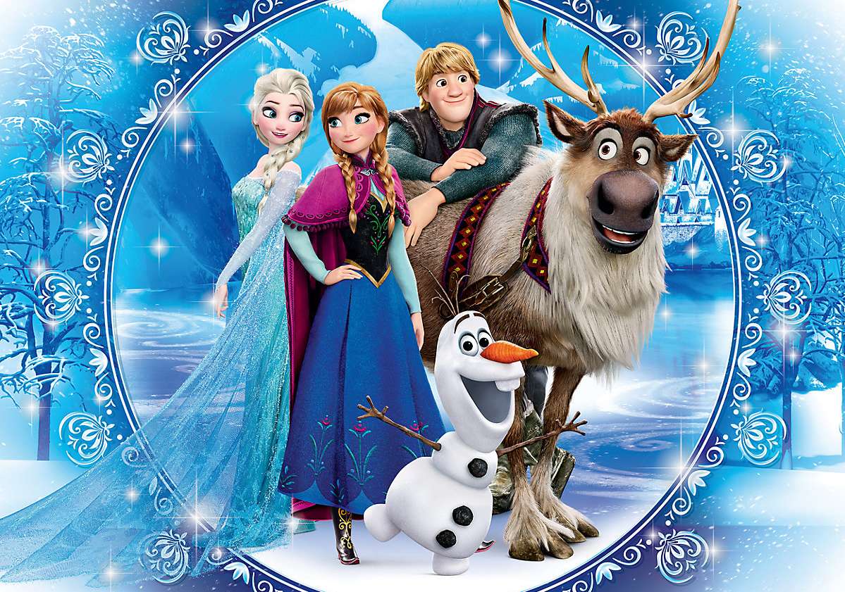 Elsa e Anna congelate puzzle online