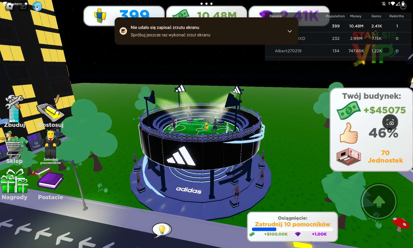 Stand ADIDAS DANS ROBLOX puzzle en ligne