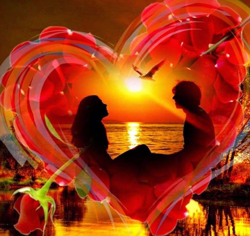 In love couple jigsaw puzzle online