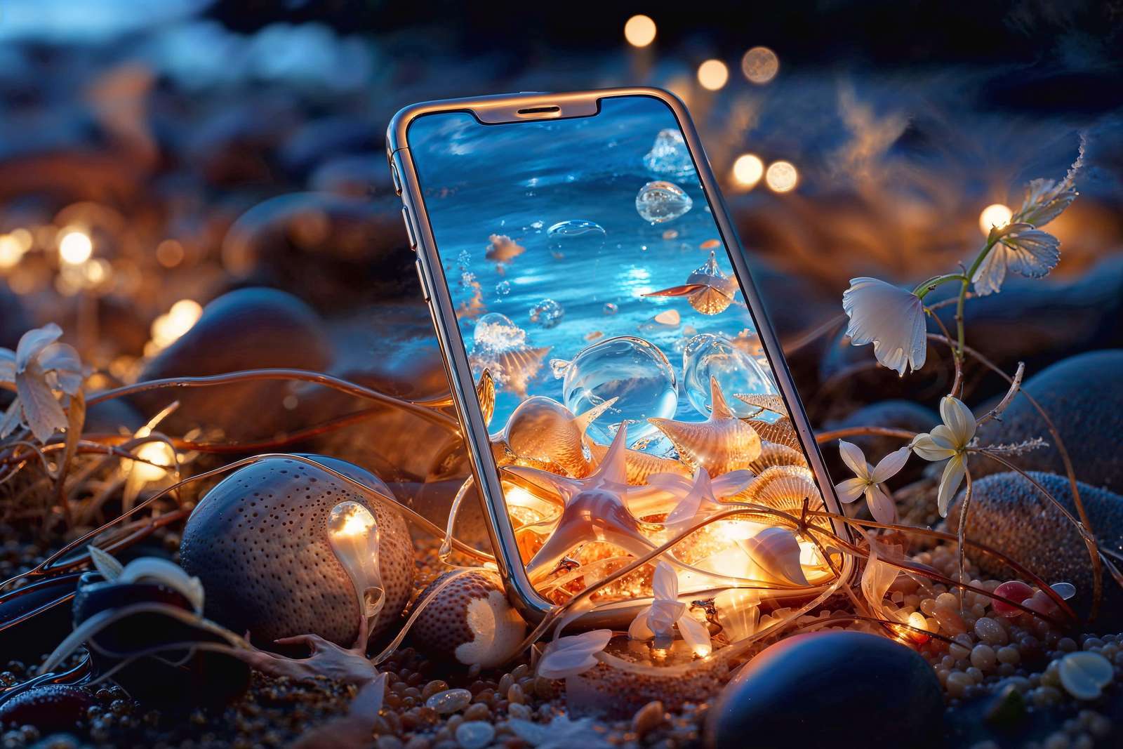 Onderwater mobiele telefoon legpuzzel online