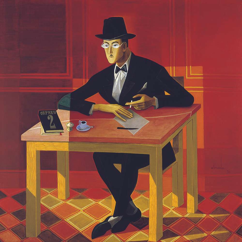 Retrato de Fernando Pessoa puzzle online