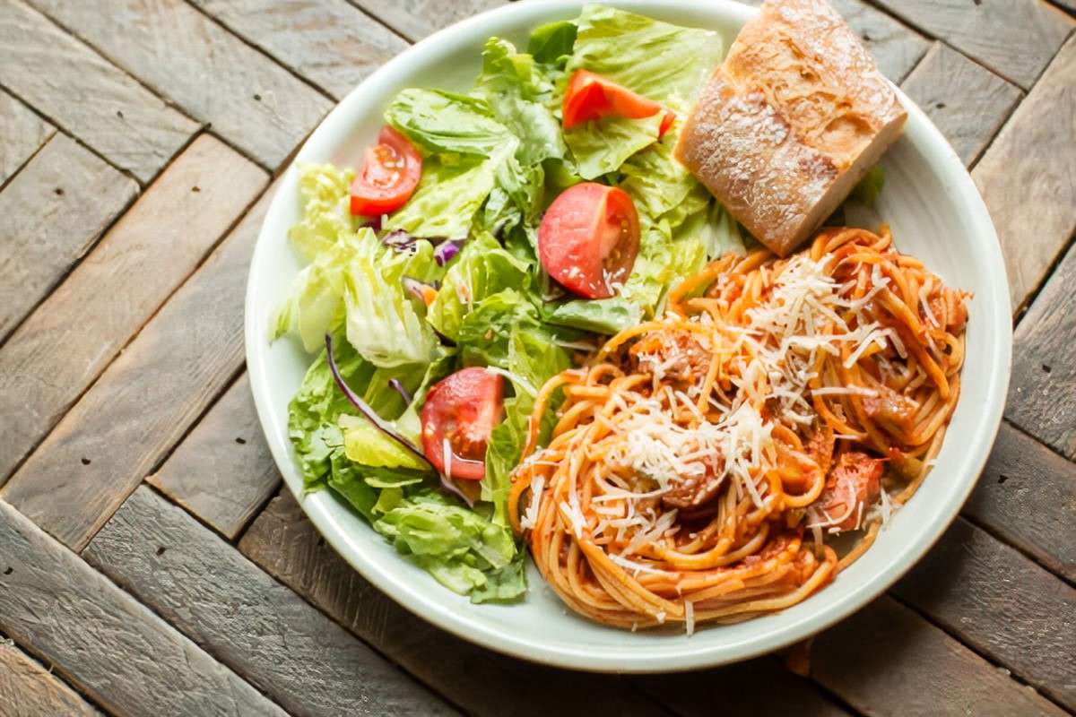 Вечеря със спагети онлайн пъзел