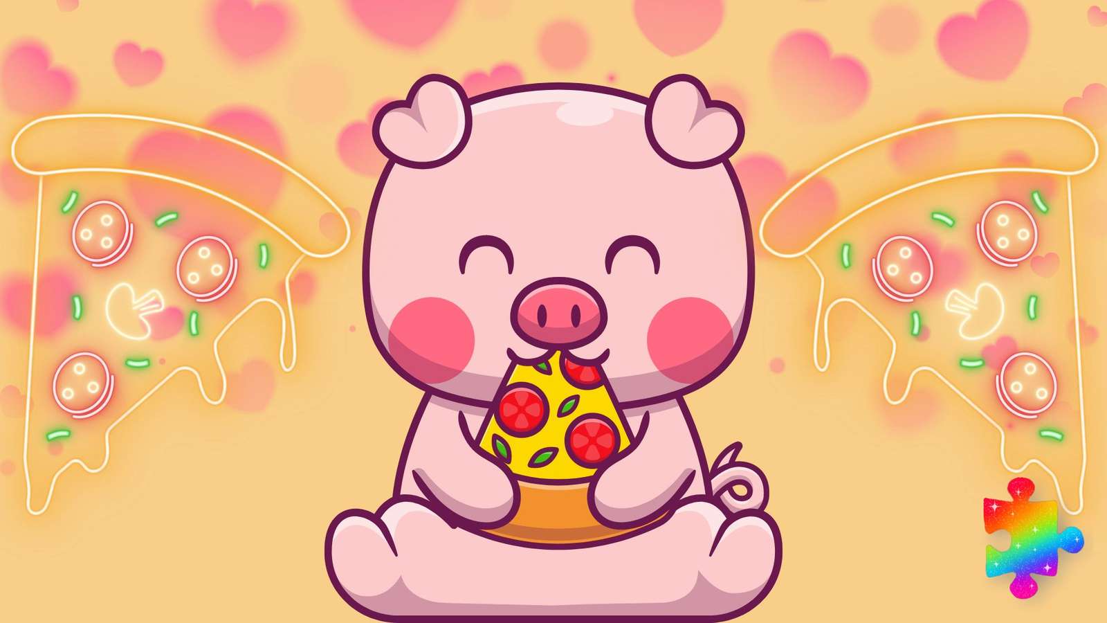 Pizza Cochon puzzle en ligne