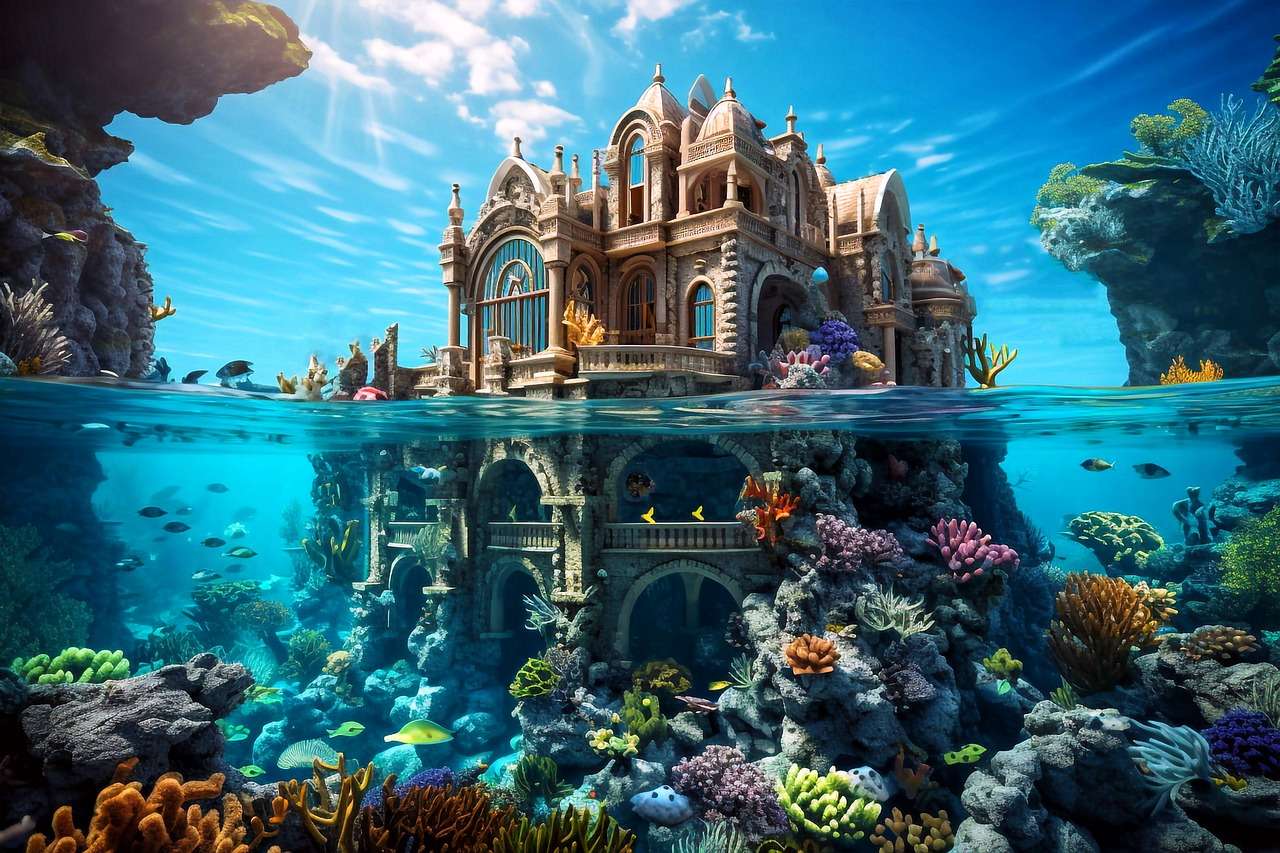 Villa à la mer puzzle en ligne