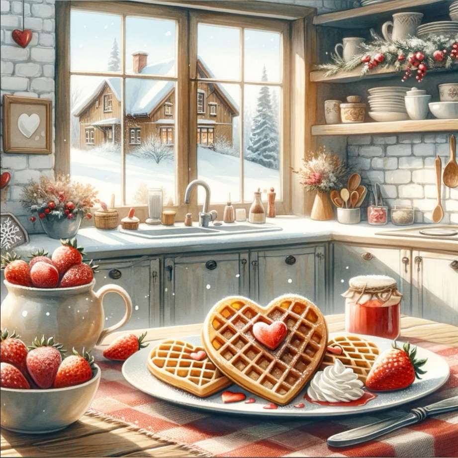 Valentine's Day breakfast-winter online puzzle