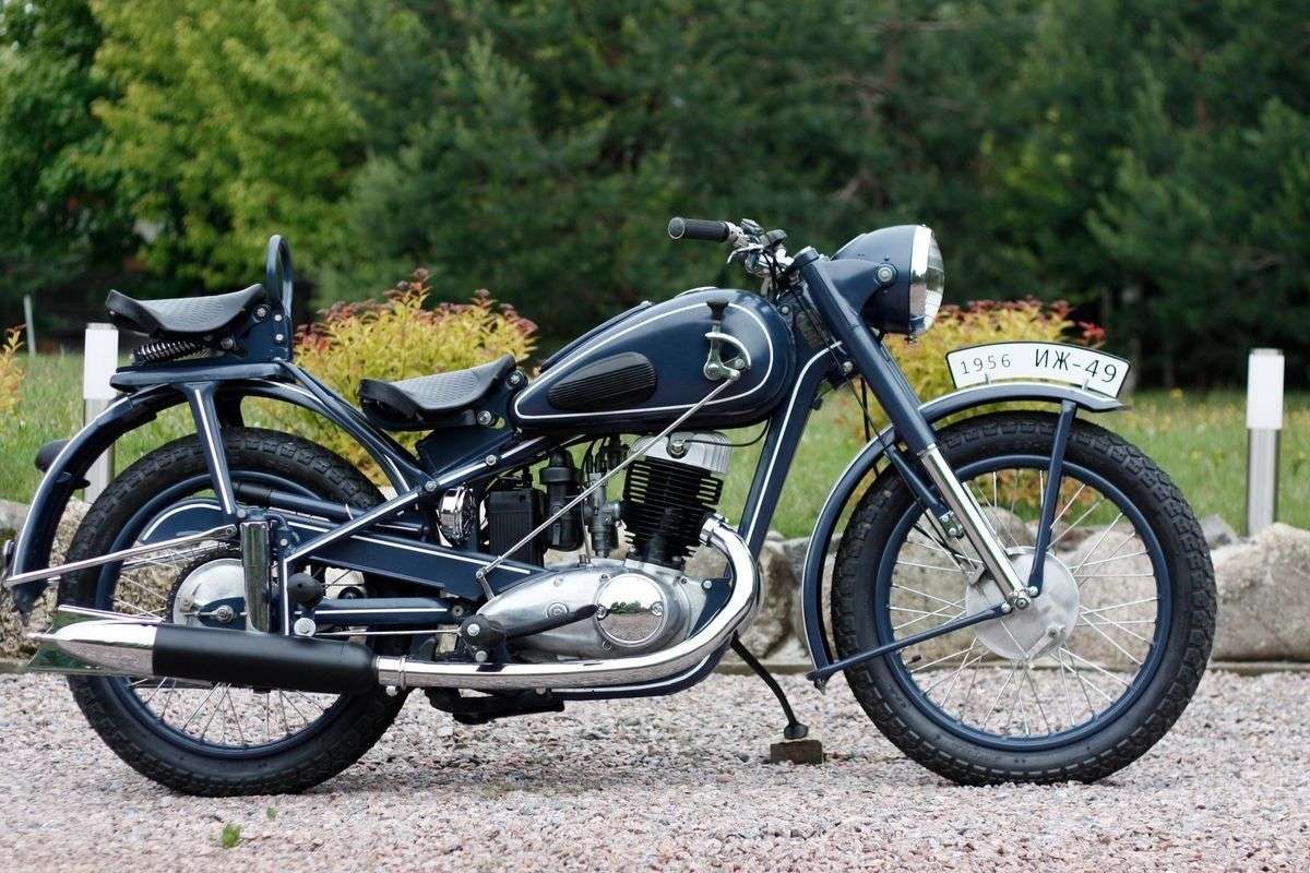 retro motorfiets IZH-49 online puzzel