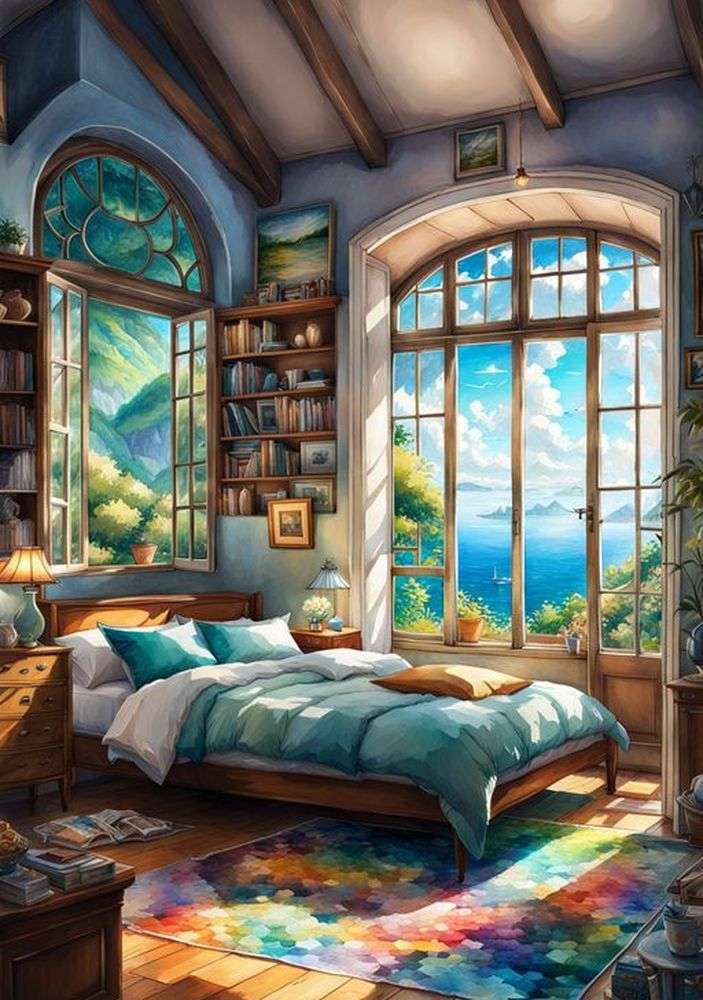 A bedroom where you can dream beautifully online puzzle