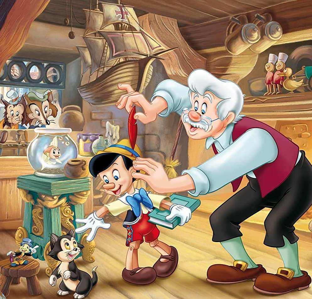 Pinocchio, pussel på nätet