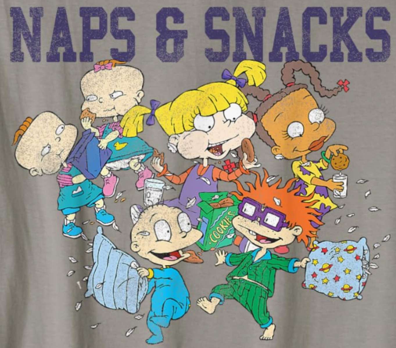 Grafica di foto di gruppo di Rugrats Naps e snack puzzle online