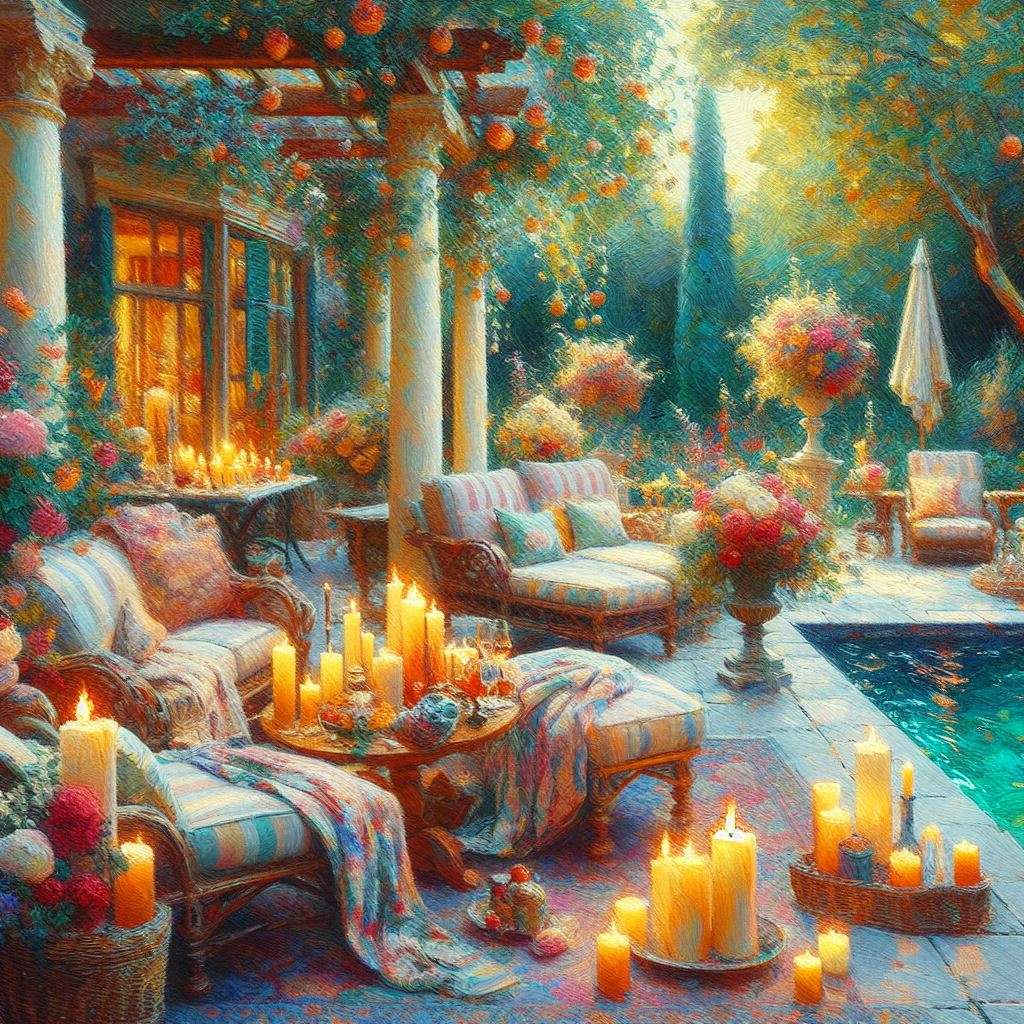 By the pool jigsaw puzzle online