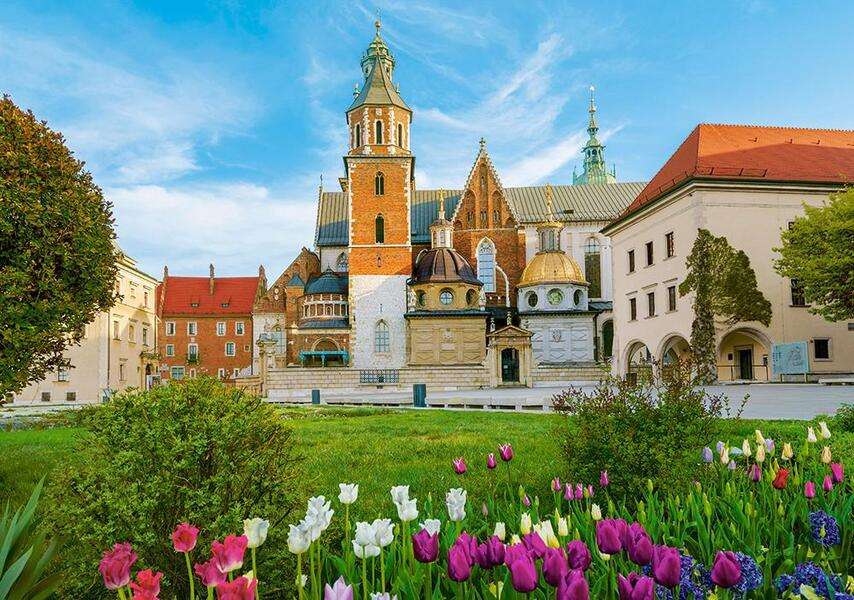 Вавельський замок Краків Польща онлайн пазл