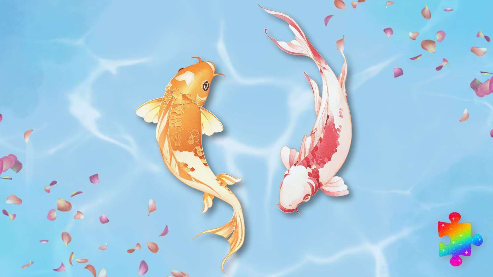 Pesce Koi carino puzzle online