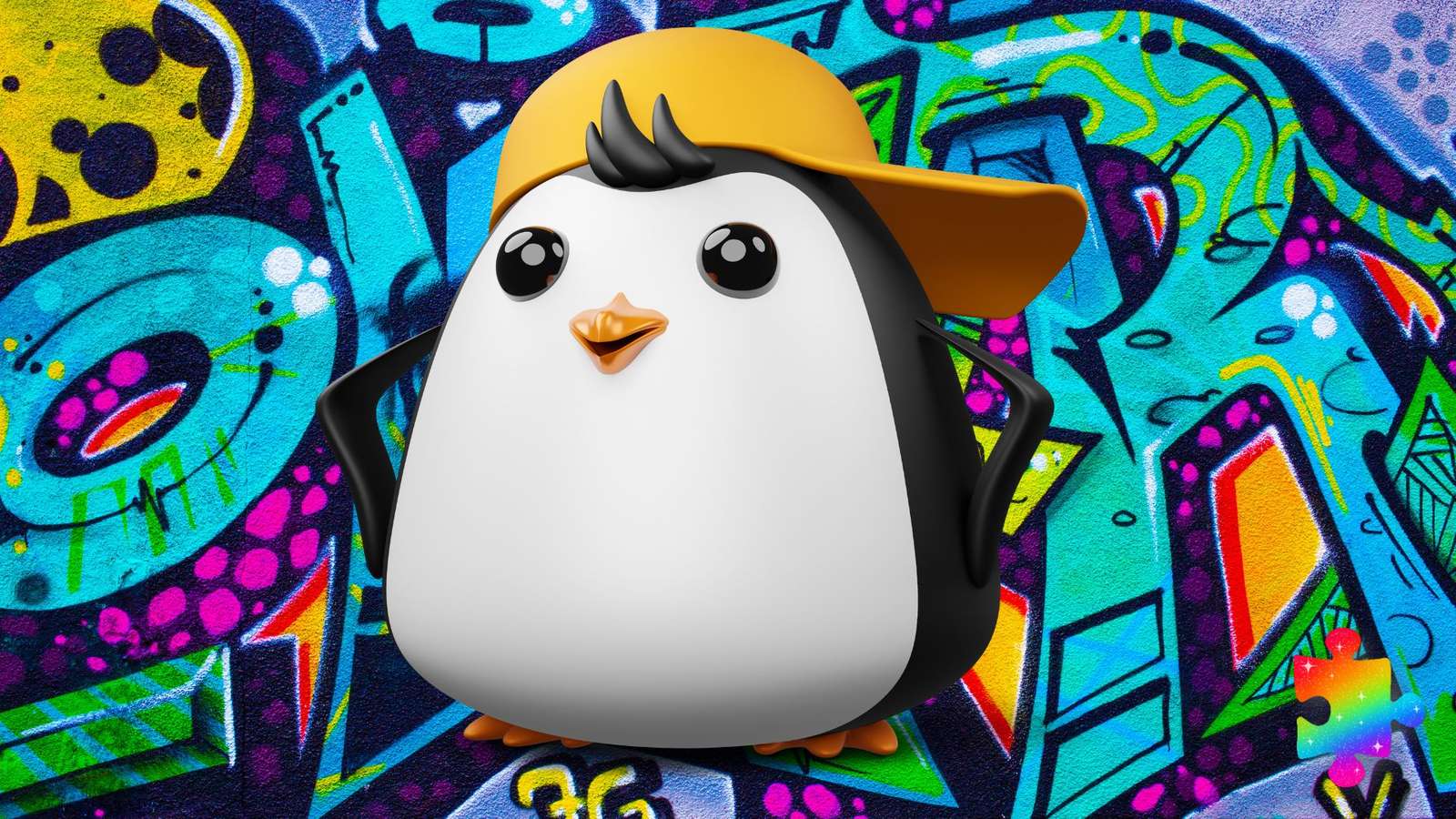 Cool pingvin pussel på nätet