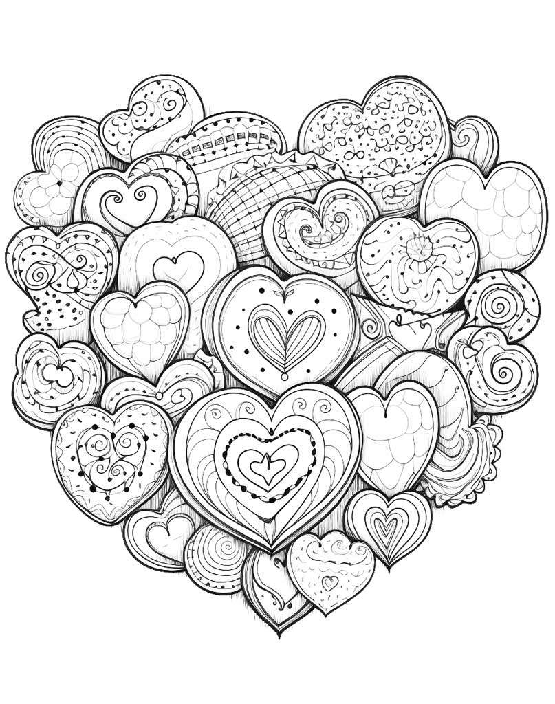 Coeur de biscuit puzzle en ligne