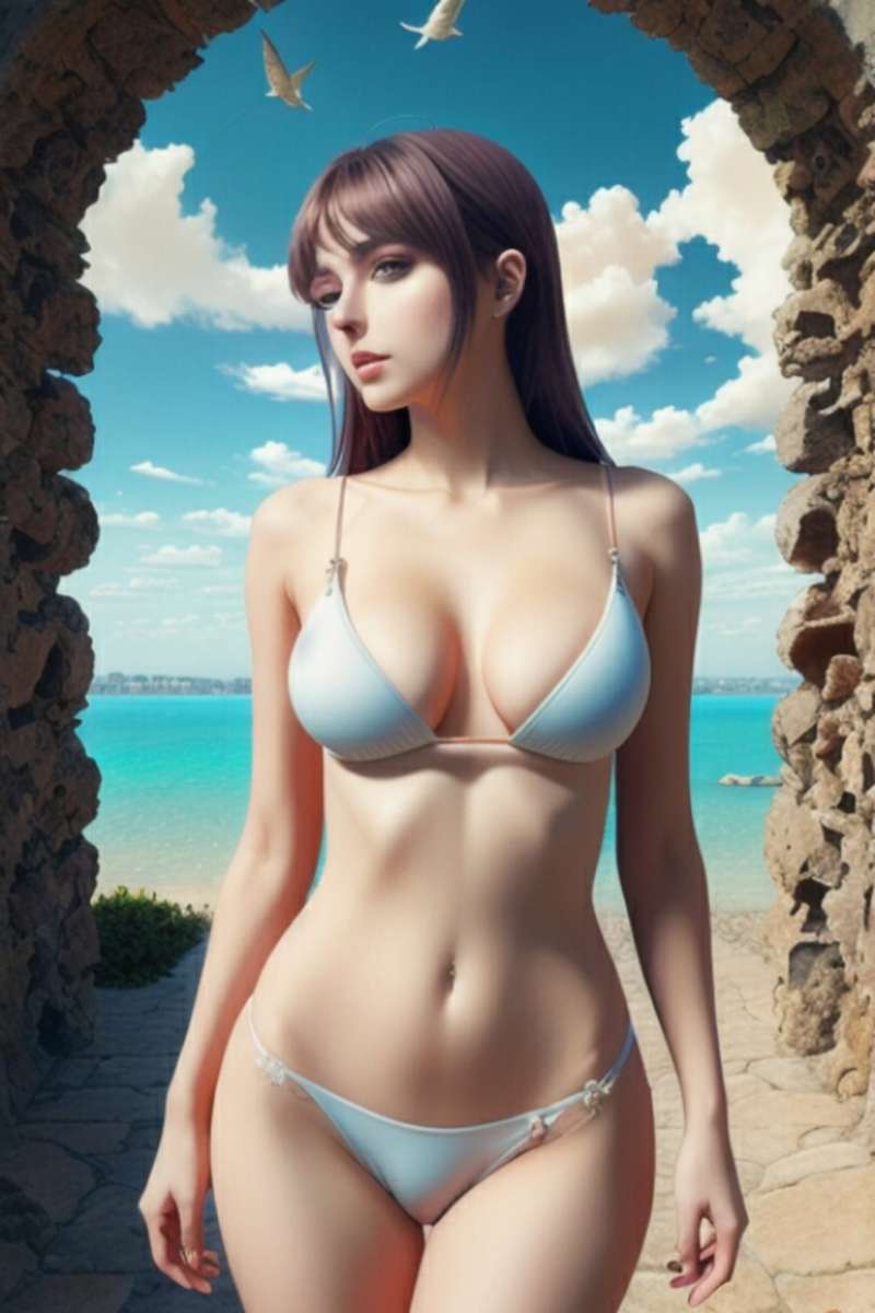 Hentai Bikiniperfekt pussel på nätet