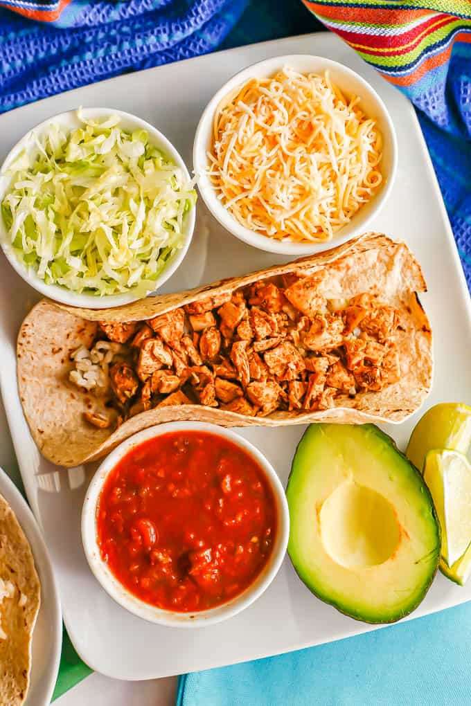 Pikantní kuřecí tacos online puzzle