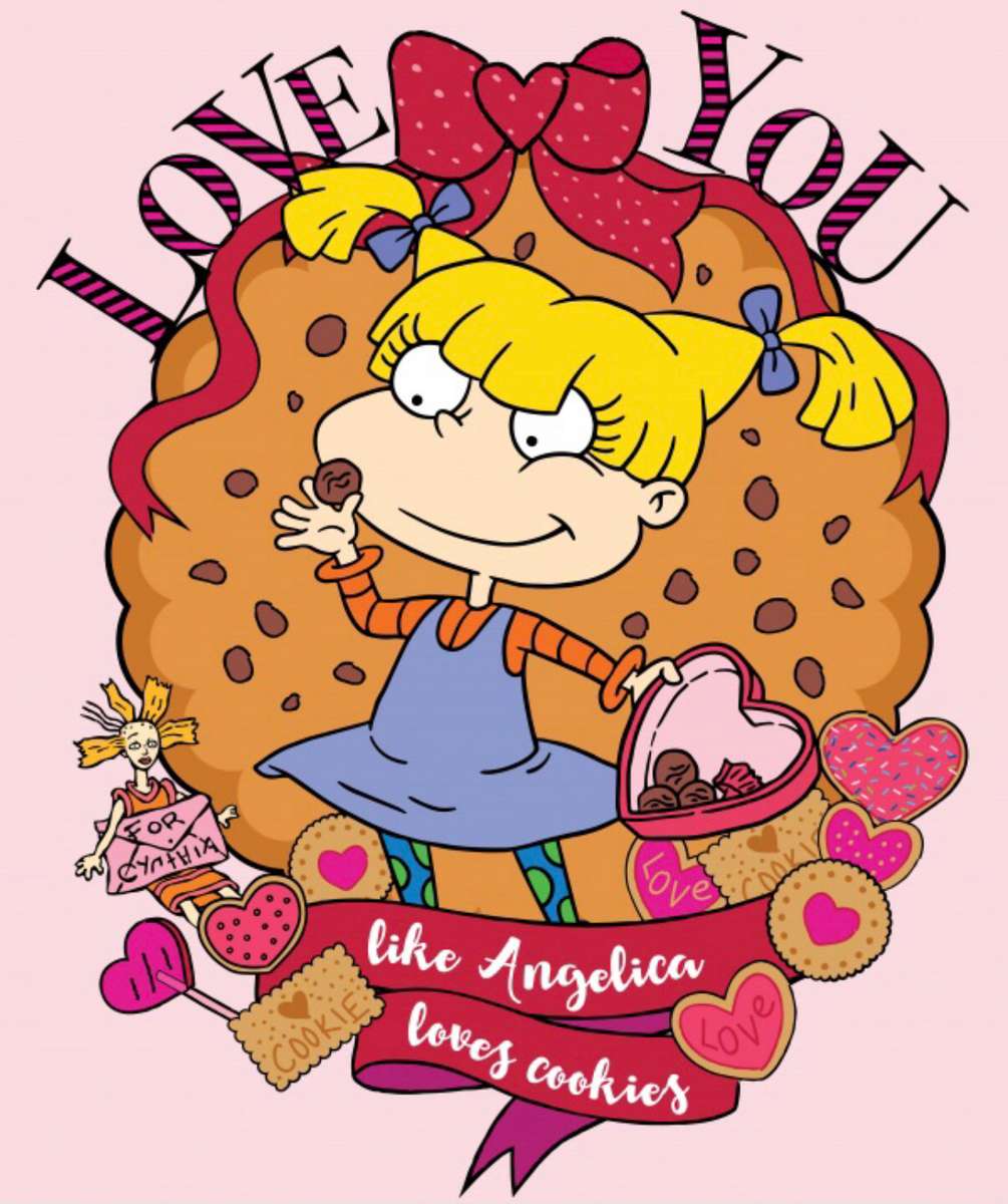 Люблю тебе (як Анжеліка любить печиво) ❤️❤️❤️ онлайн пазл