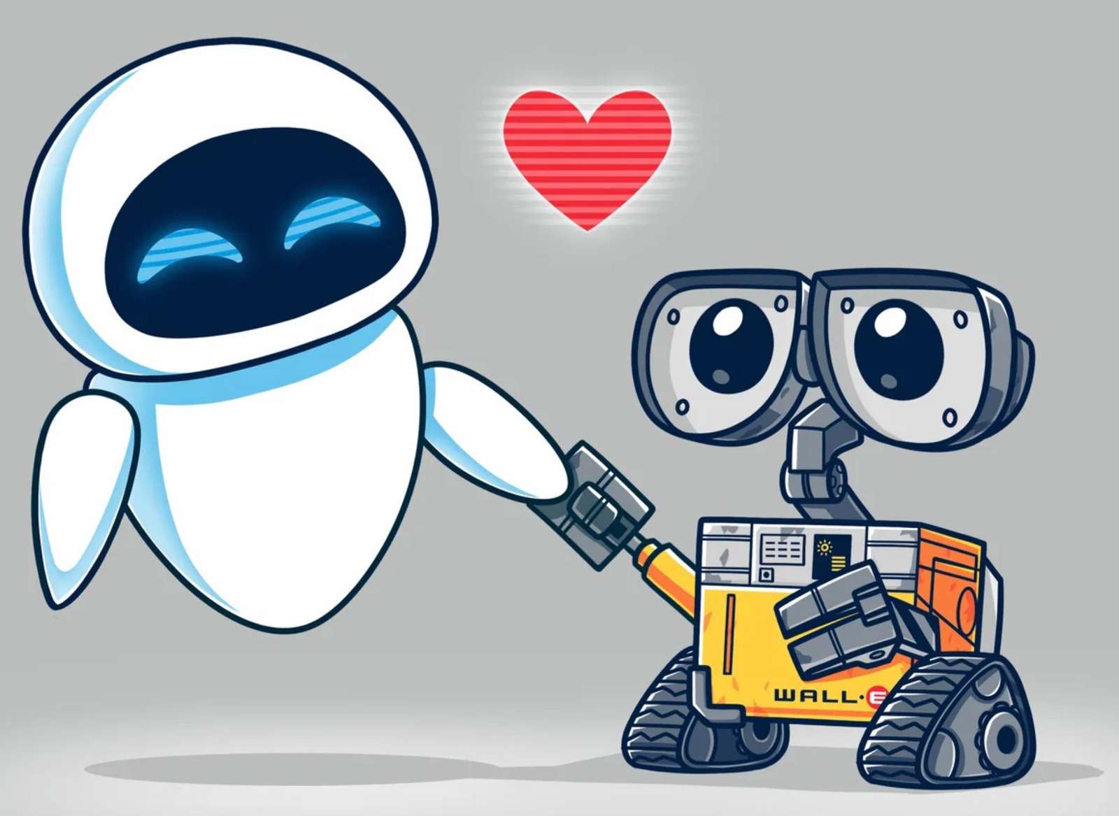 Wall-E y Eva❤️❤️❤️❤️❤️❤️❤️ rompecabezas en línea