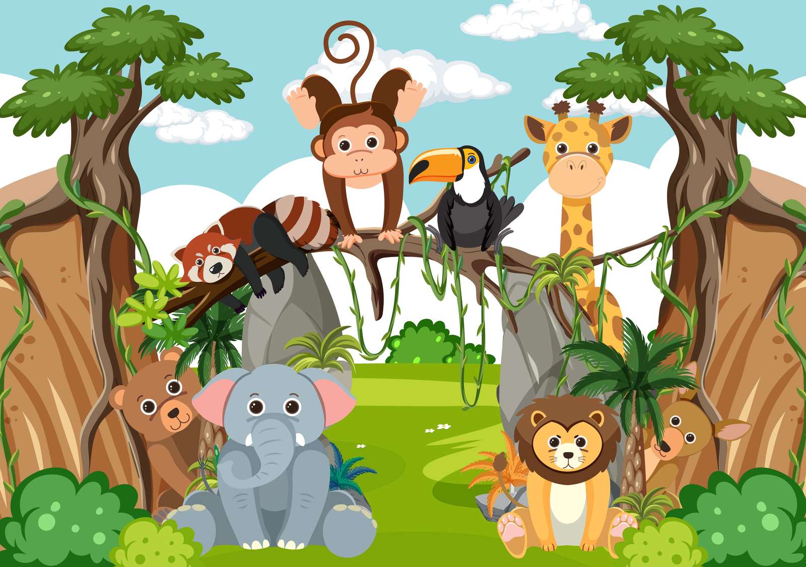 DIERENRIJK legpuzzel online