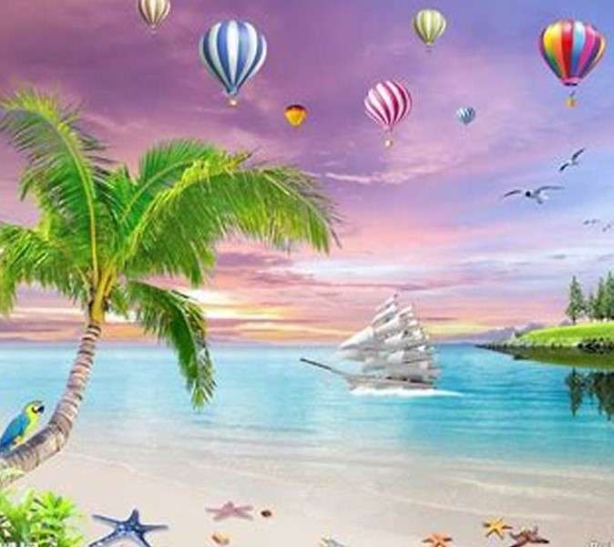 Fabulous view by the sea online puzzle