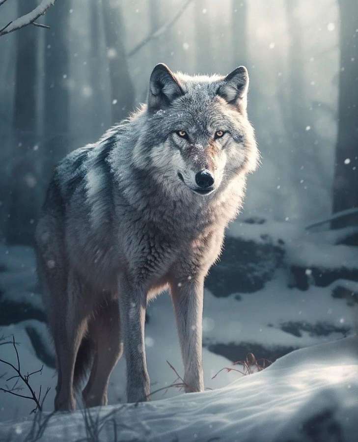 wilder Wolf Puzzlespiel online