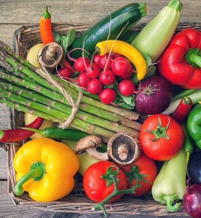 Здравословни зеленчуци онлайн пъзел