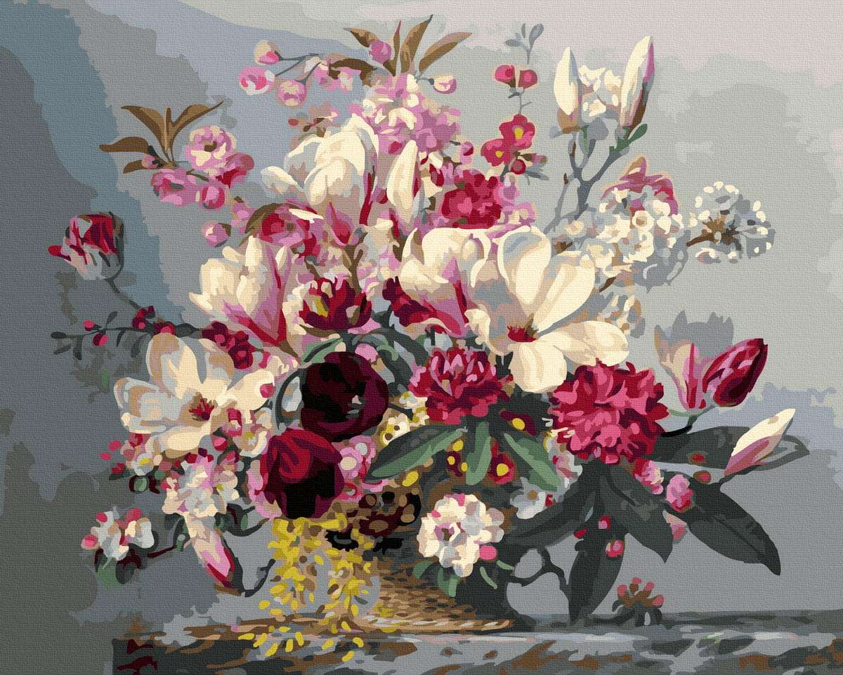 magnolias - composición rompecabezas en línea